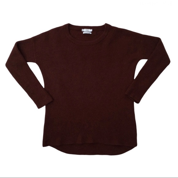 Vince 100% cashmere crew neck sweater in chocolate brown size small - Picture 11 of 13